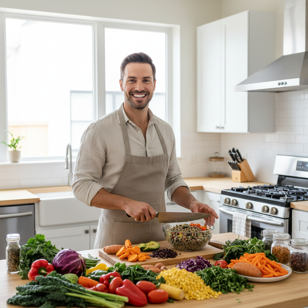 ۷ راهکار علمی برای کاهش وزن پایدار برای مردان با رژیم گیاهی کامل